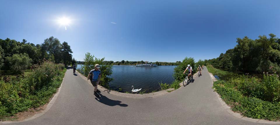 Panoramafoto in der Ruhraue @ NABU NRW