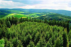 Panoramablick über die höchsten Berge des Sauerlandes © Naturpark Diemelsee