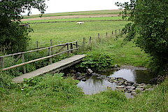 Steg über den Gelängebach © Biologische Station HSK