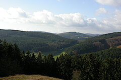 Blick vom Hilmesberg über das Liesetal © Biologische Station HSK