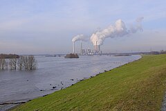 Deichvorland bei Hochwasser © Martin Schlüpmann