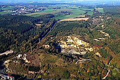 Der Binsfeldhammer aus Vogelperspektive © Biologische Station Städteregion Aachen e.V.