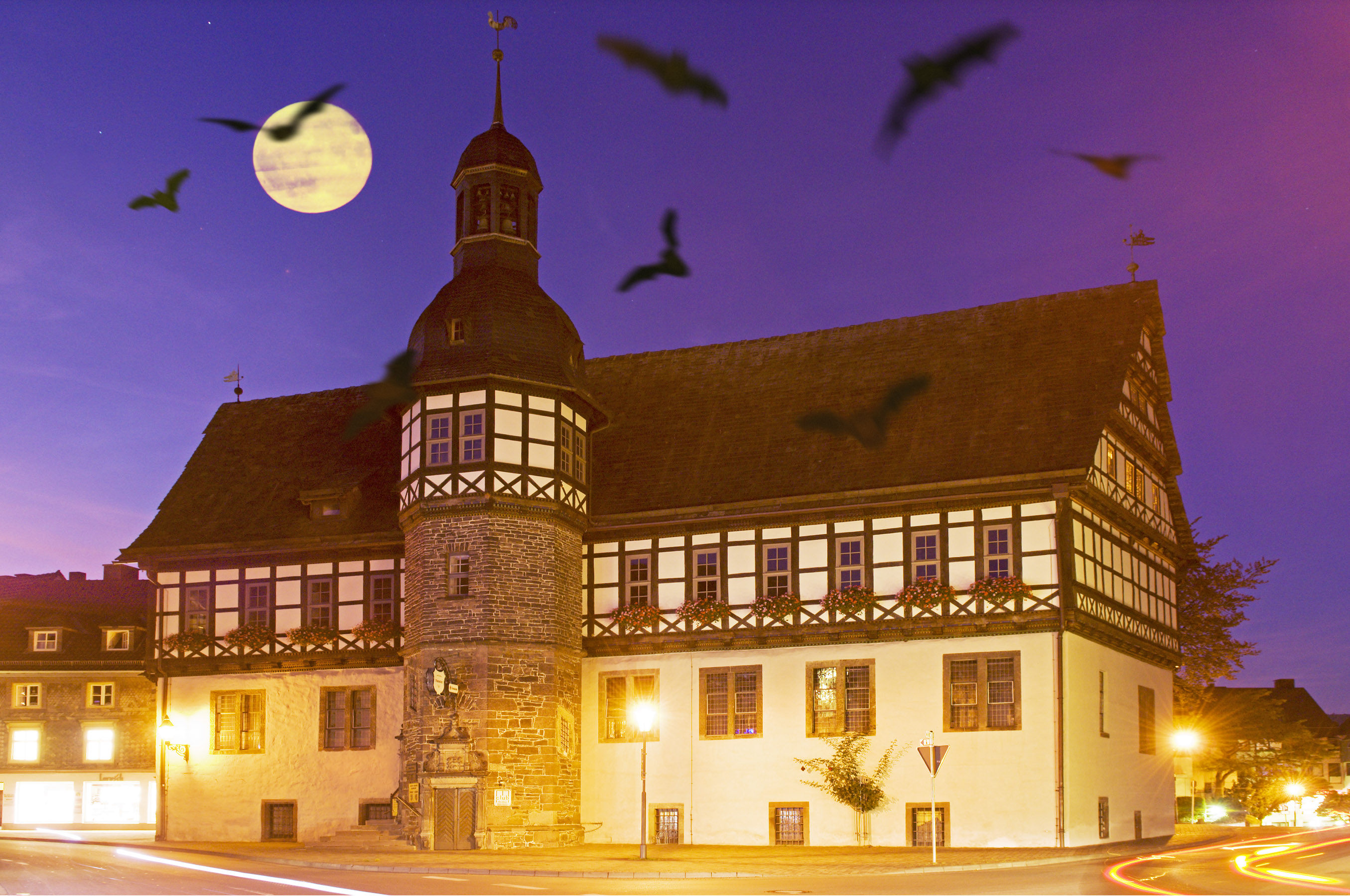 Historisches Rathaus bei Nacht © Frank Grawe